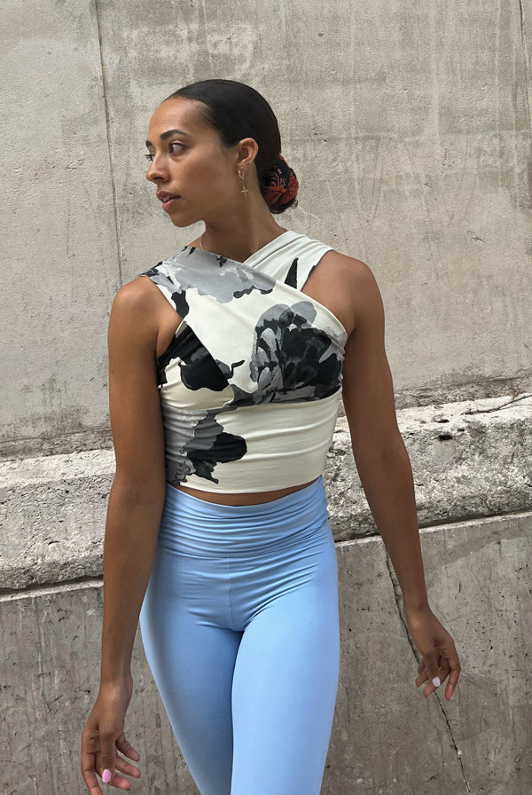 Draped Top Flower Prints