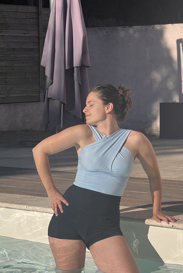 Draped Top Cotton Uni colors