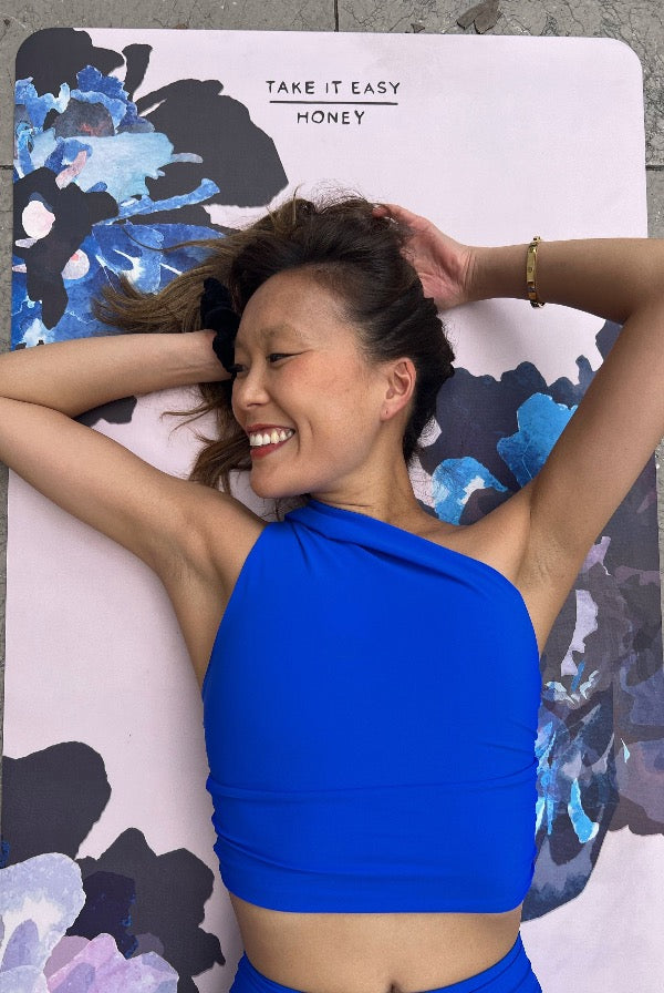 The Take It Easy Honey yoga mat is designed to make you move with ease and flow through your yoga practice. Whether you practice Bikram Yoga, Yin Yoga, Strala Yoga, Ashtanga Yoga, or any other style of yoga this mat can be used. Our mats are naturally eco-friendly, non-toxic, and come in two gorgeous designs.