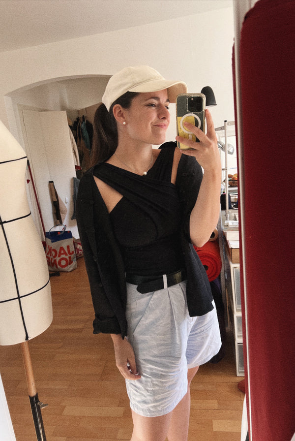 Draped Top Long Cotton
