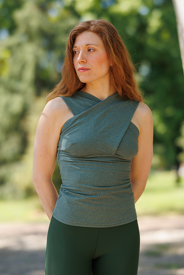 Draped Top Long Cotton