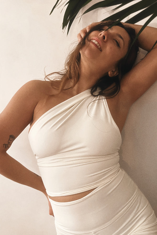 One Shoulder Top Cotton