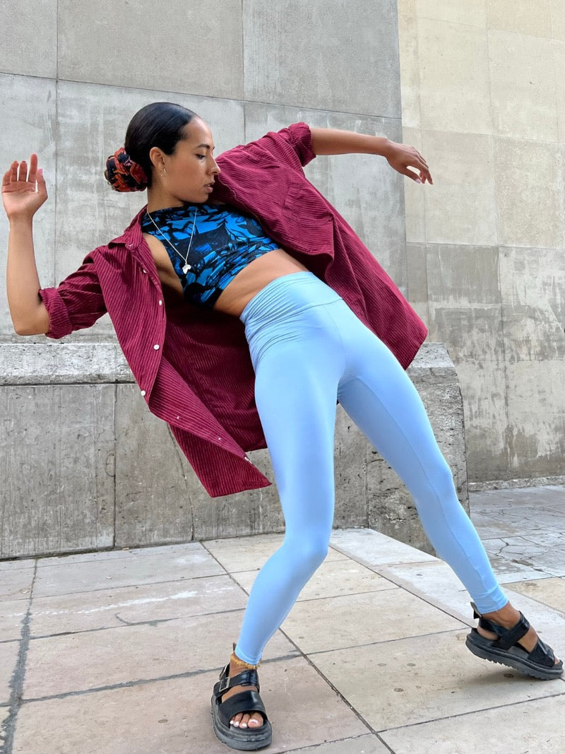 We are sure you will fall in love with this top the moment you put it on. The top elegantly drapes over one shoulder, yet it keeps everything safe and secure so you can do handstands, jump-throughs, dropbacks, and any other wild pose you feel like doing.